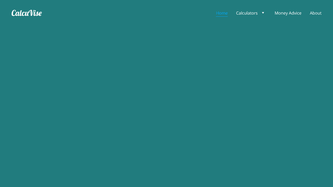 CalcuVise website screenshot