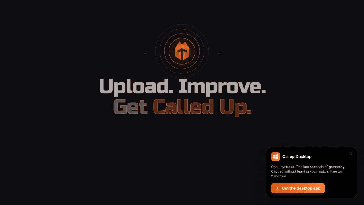 Callup.gg website screenshot