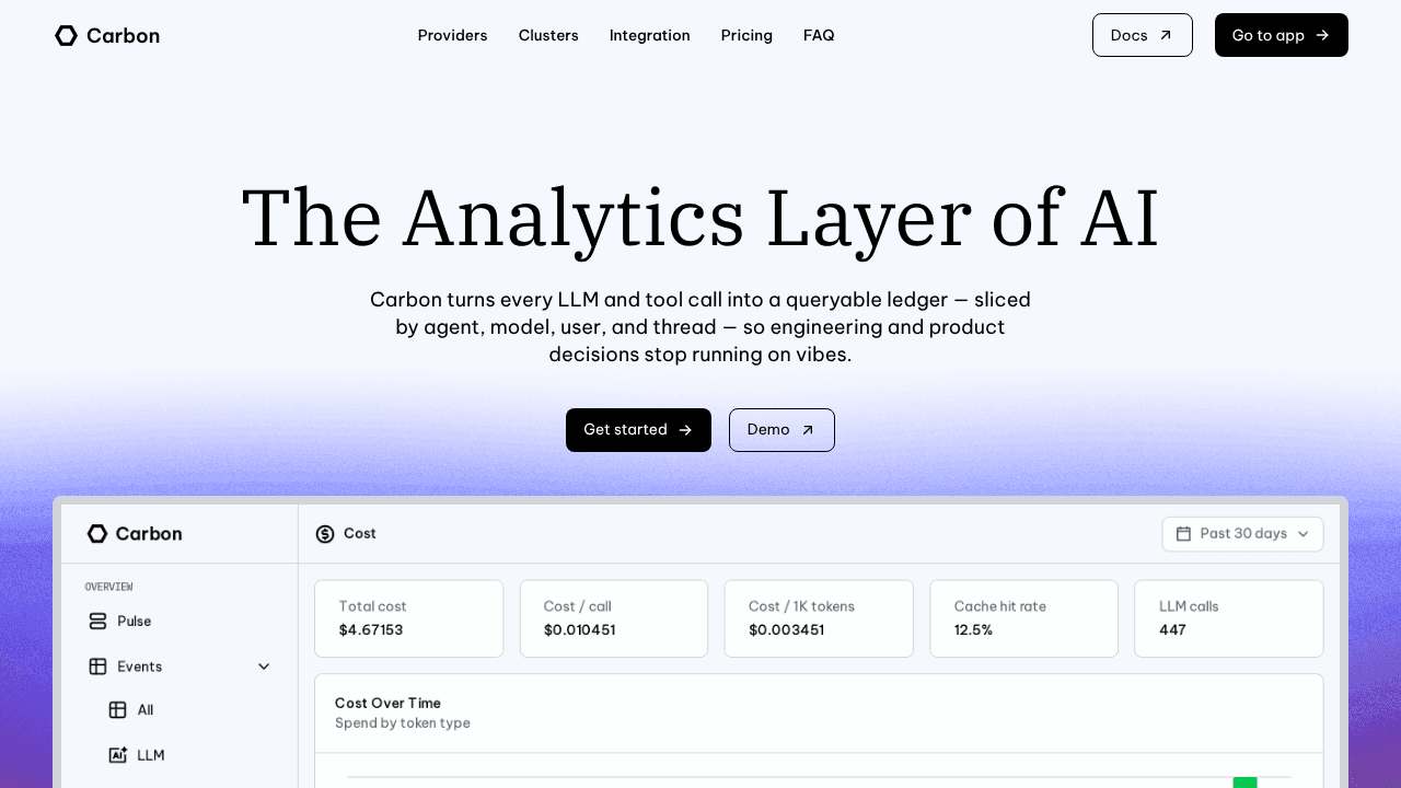 Carbon website screenshot