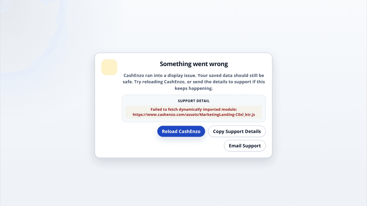CashEnzo website screenshot