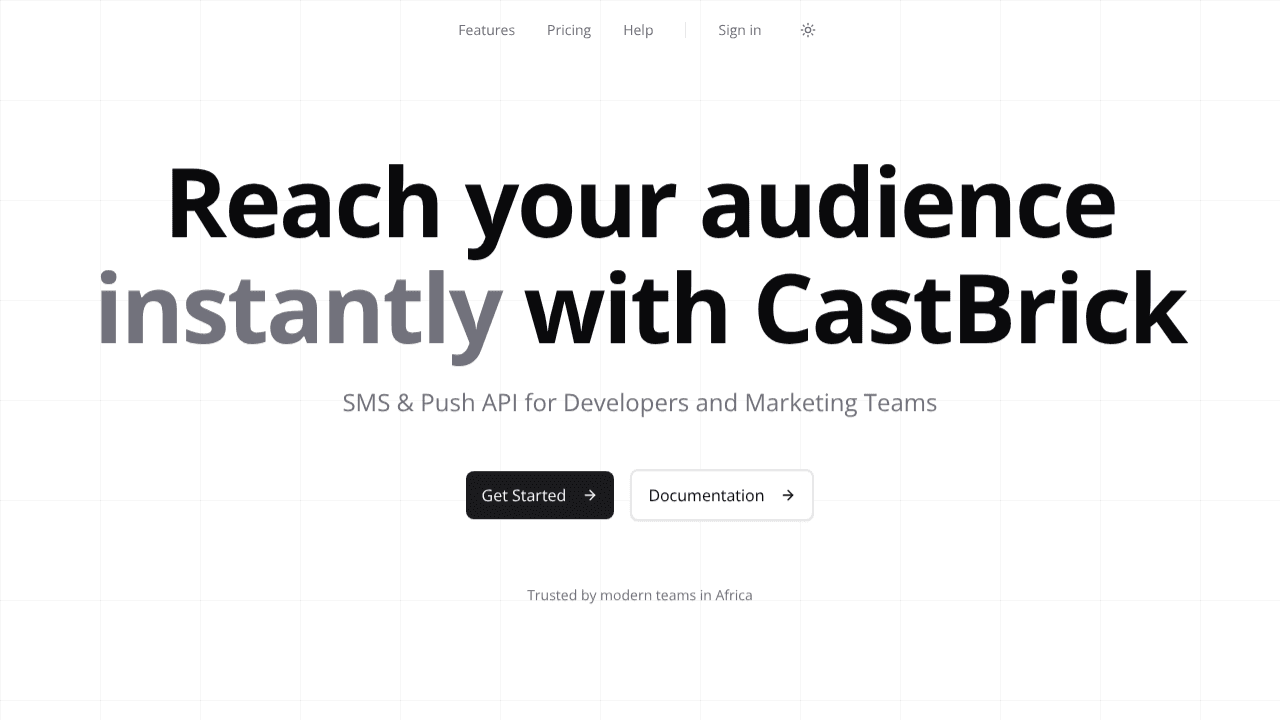 CastBrick website screenshot
