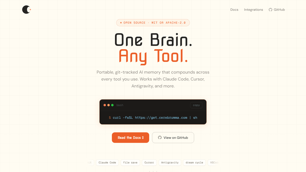 Cerebrumma website screenshot