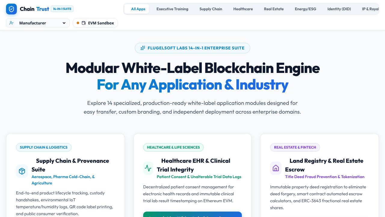 ChainTrust  website screenshot
