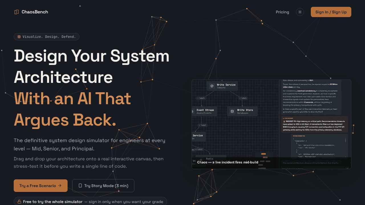 ChaosBench website screenshot