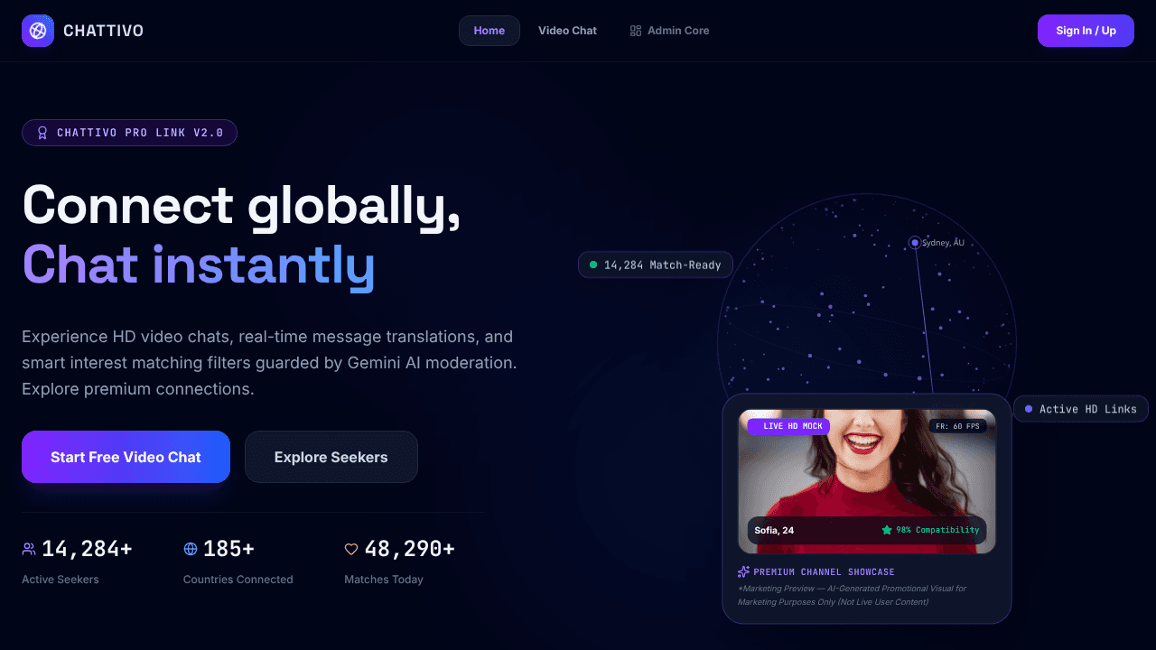 Chattivo website screenshot