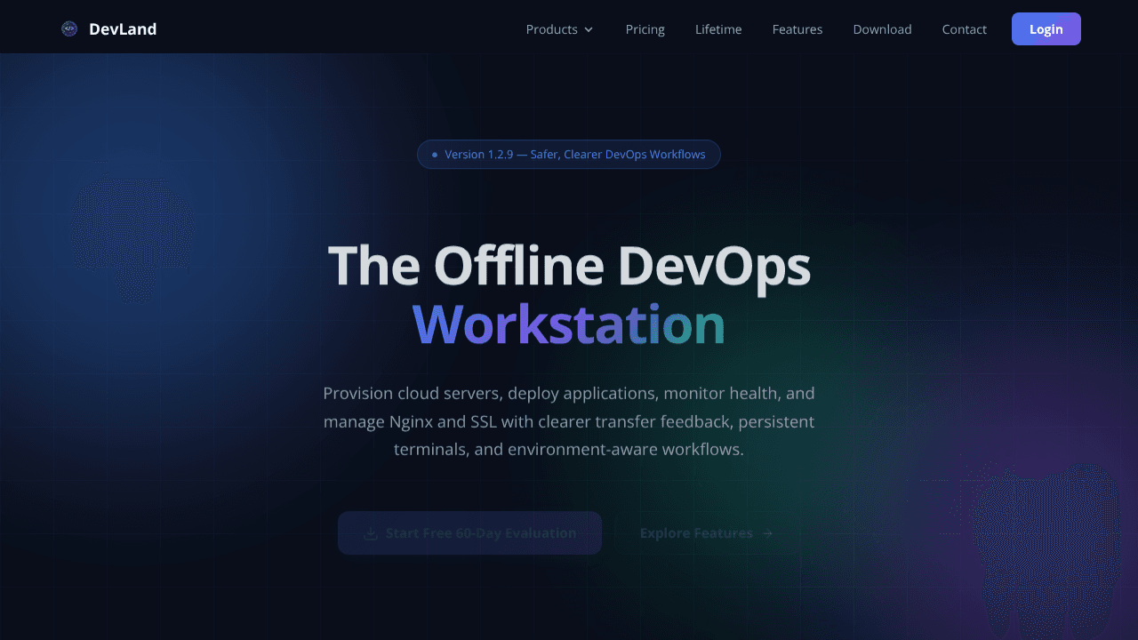 Chaty DevOps website screenshot