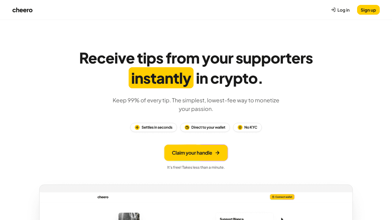 Cheero website screenshot