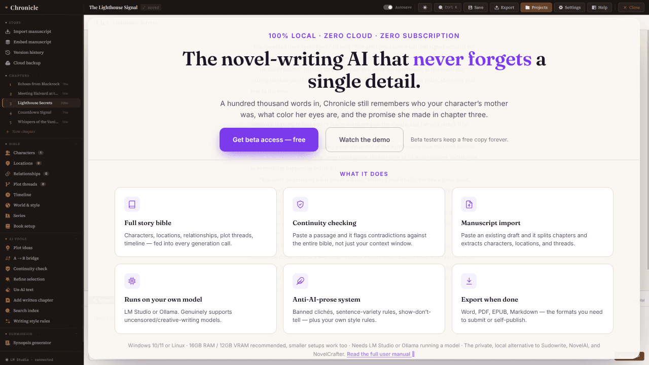 Chronicle website screenshot