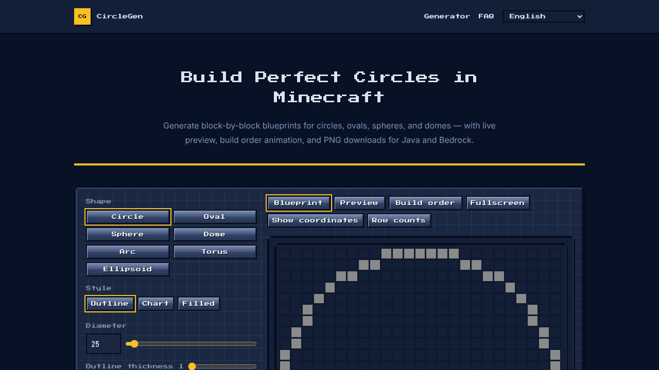 CircleGen website screenshot