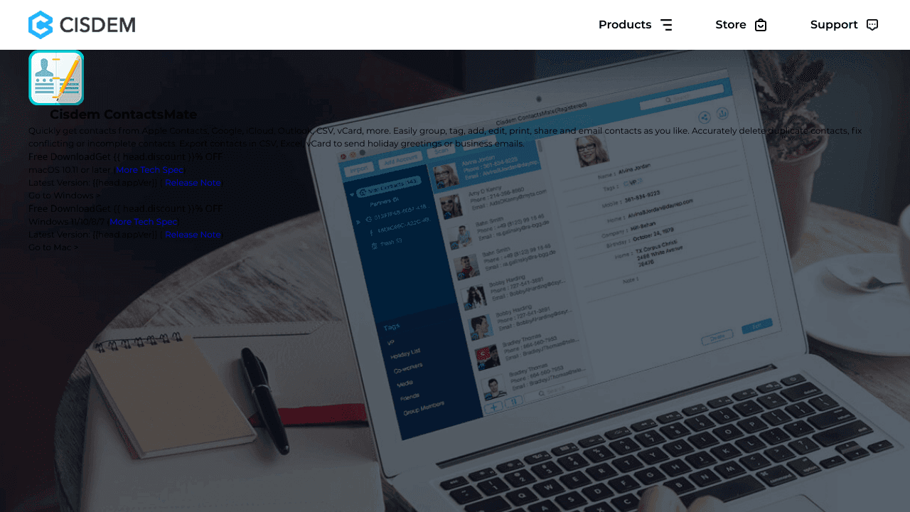 Cisdem ContactsMate