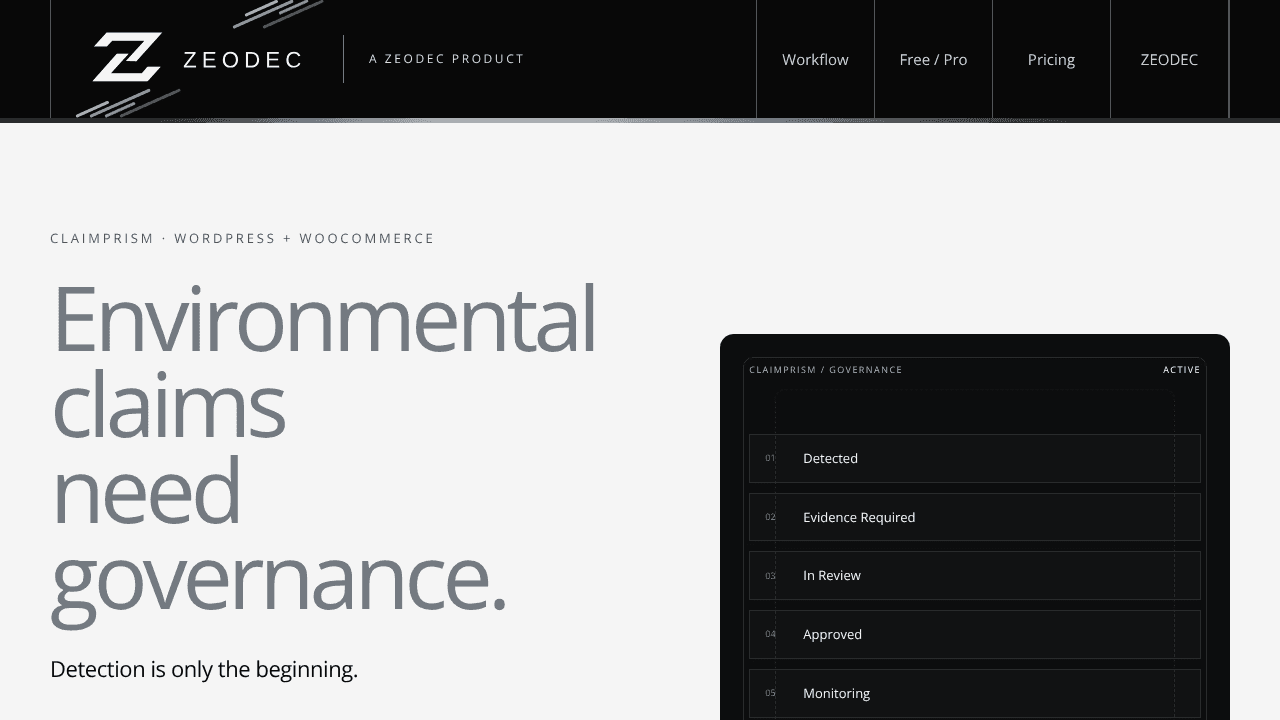 ClaimPrism website screenshot