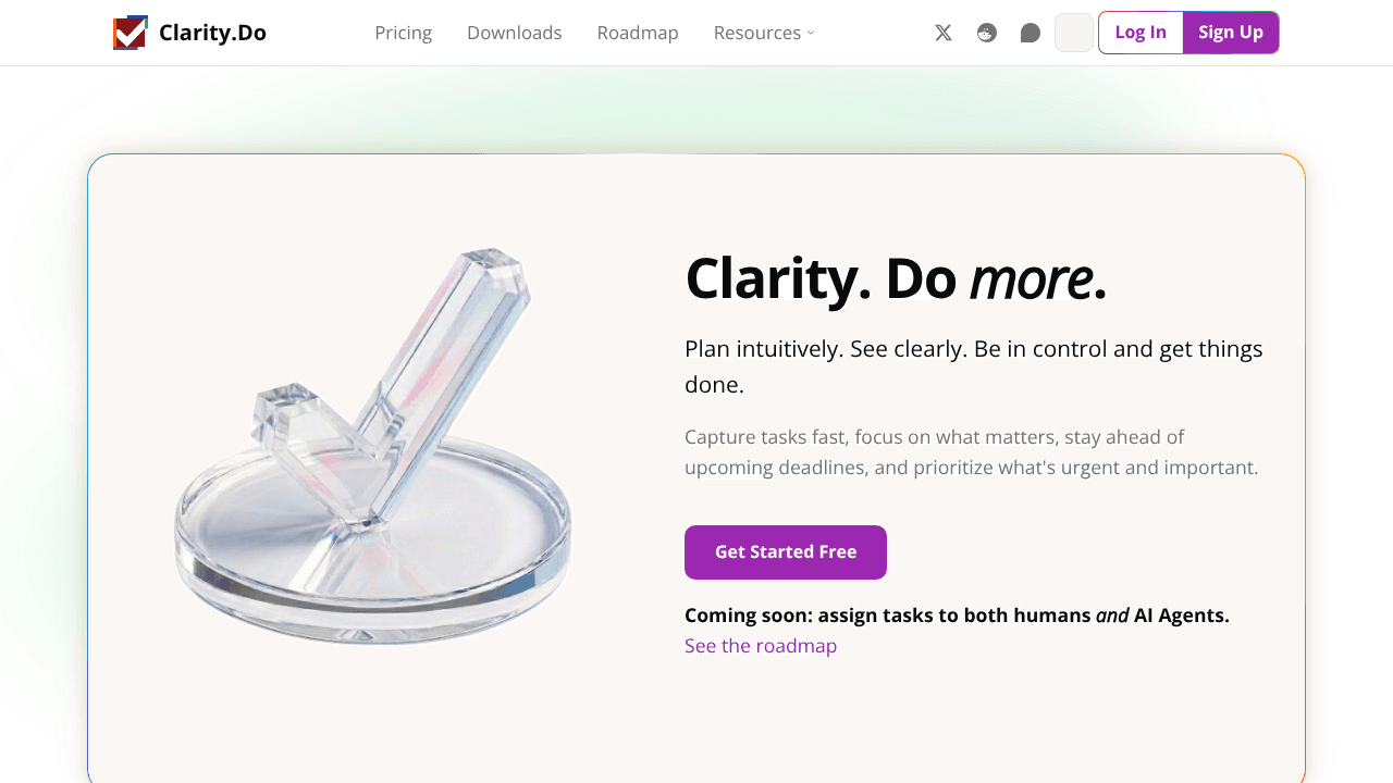 Clarity.Do website screenshot