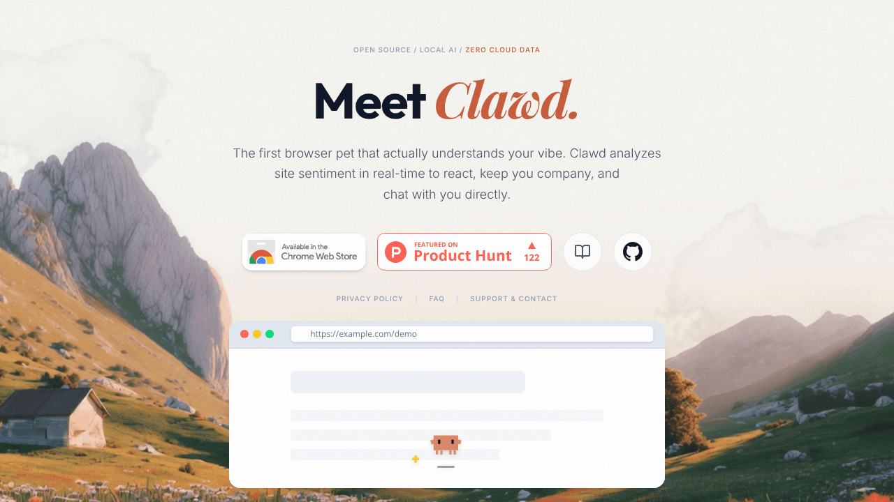 Clawd website screenshot