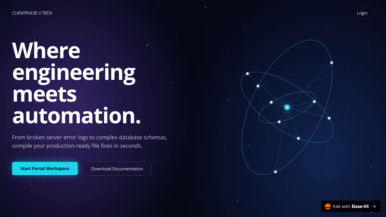ClientPulseTech website screenshot