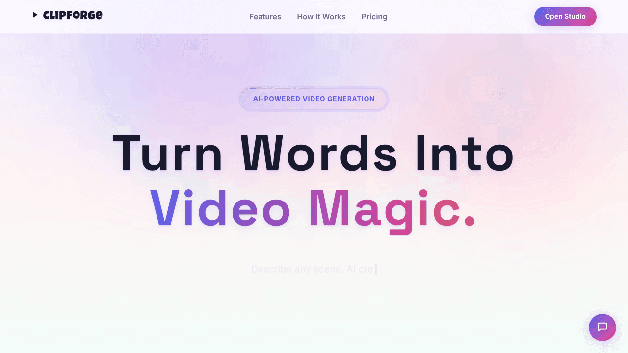 ClipForge website screenshot