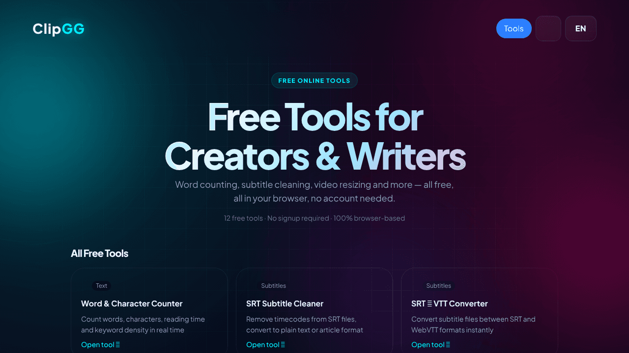 ClipGG website screenshot