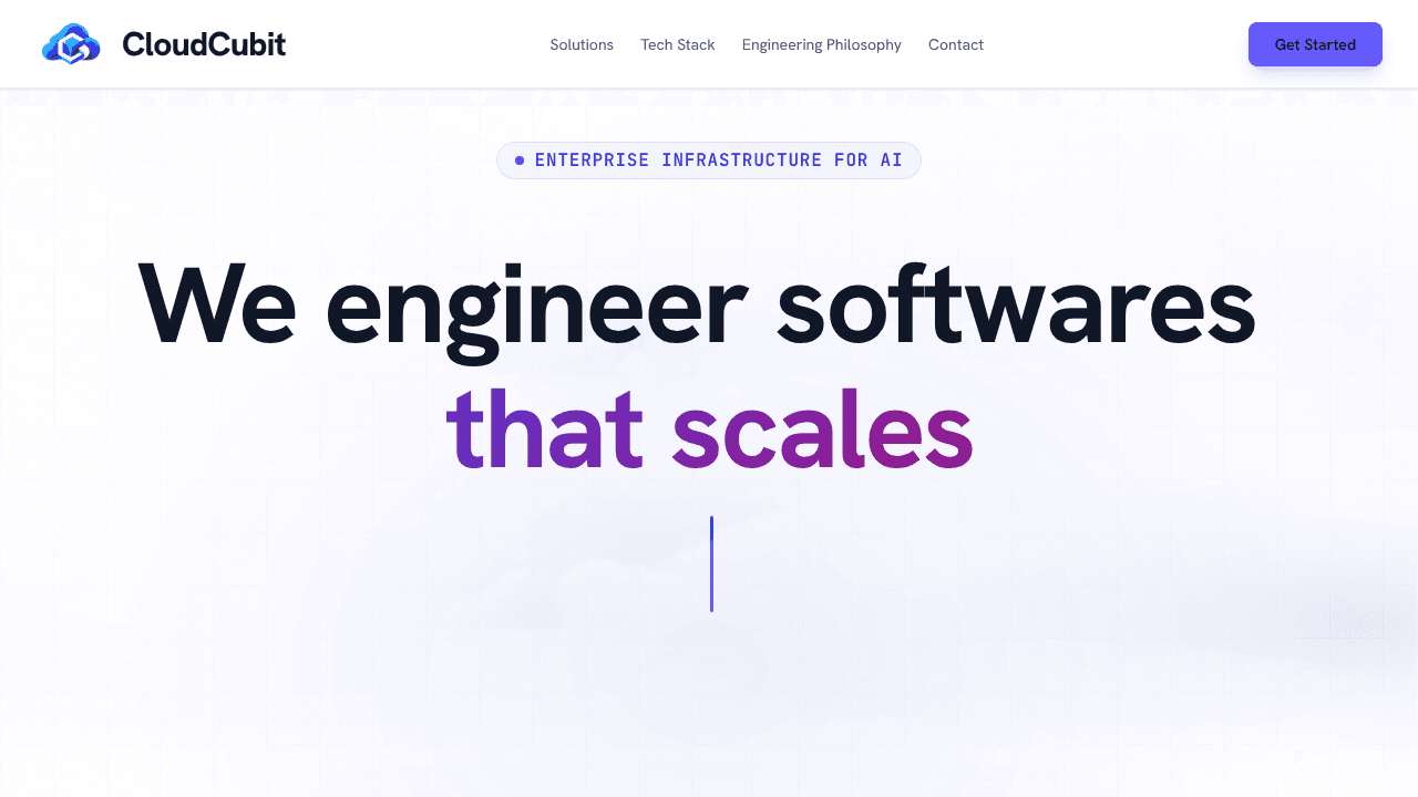 CloudCubit website screenshot