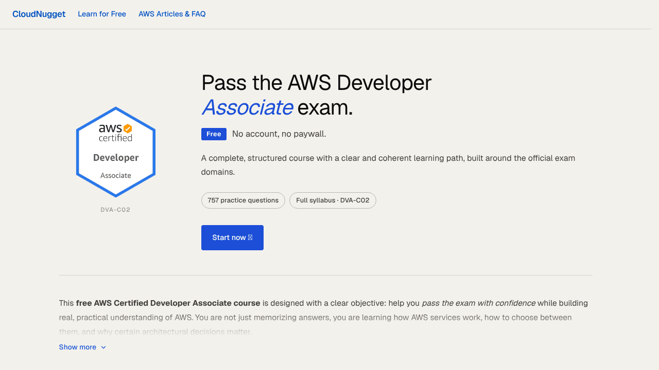 CloudNugget website screenshot