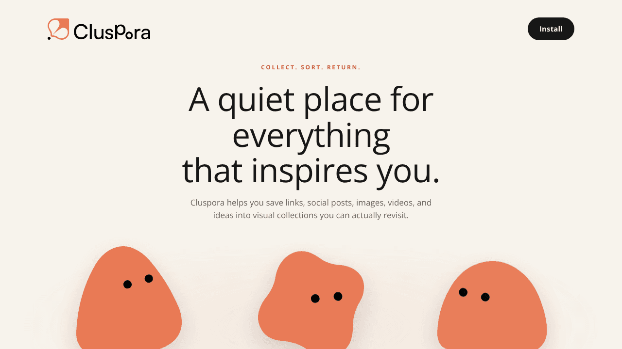 Cluspora website screenshot