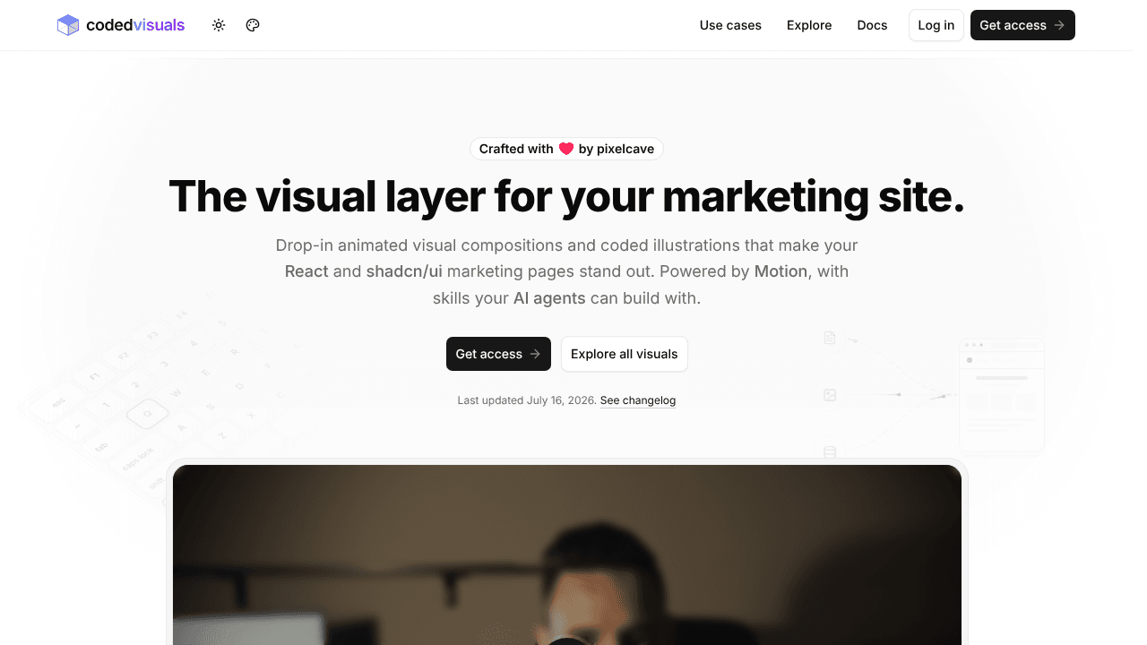 CodedVisuals website screenshot