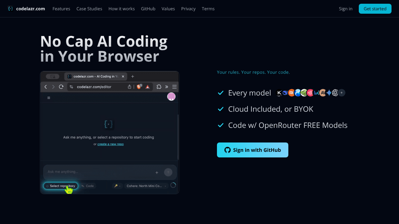 codelazr.com website screenshot