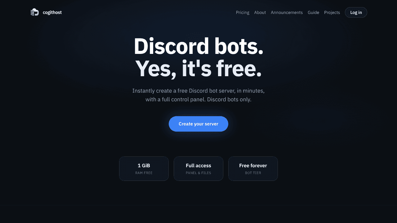 Cogit Host website screenshot