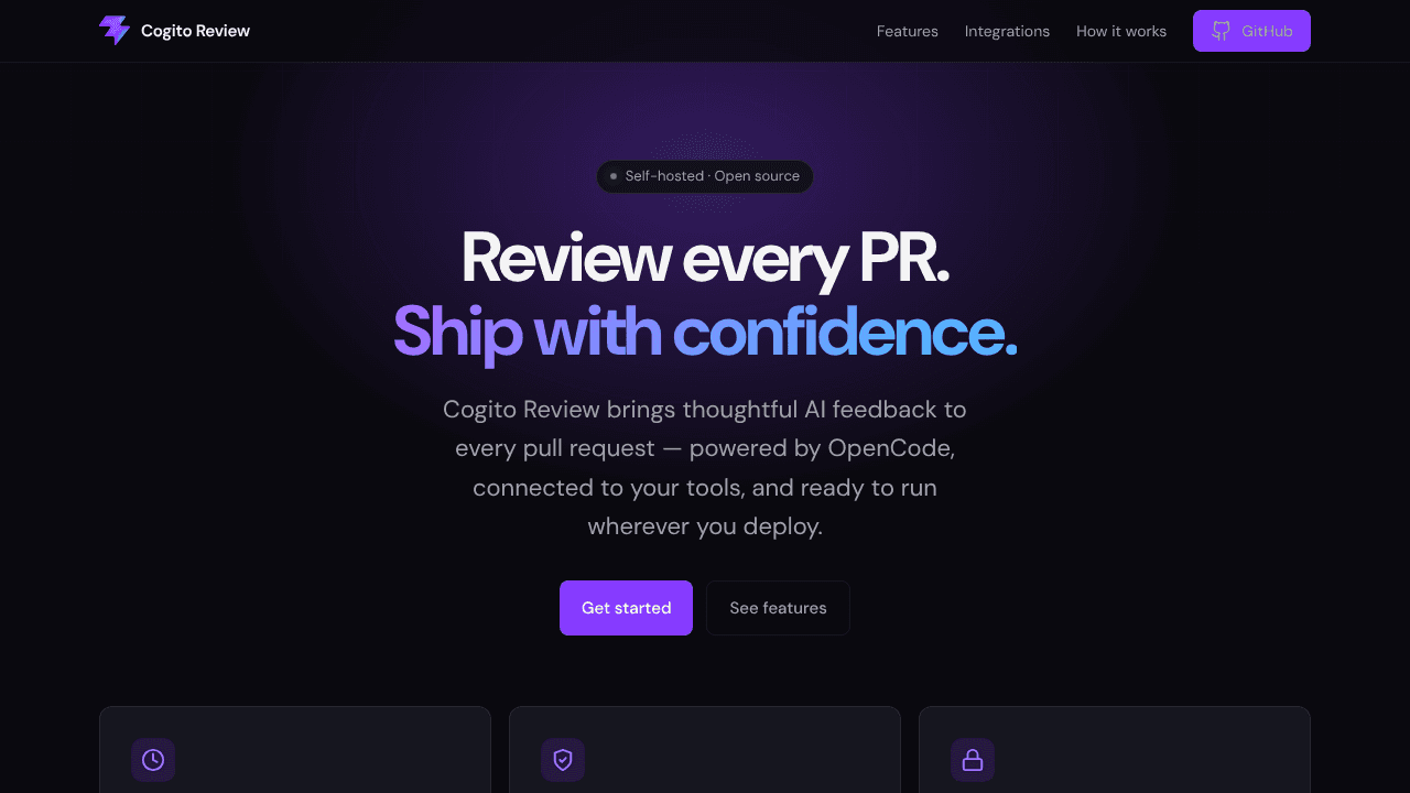 Cogito Review website screenshot