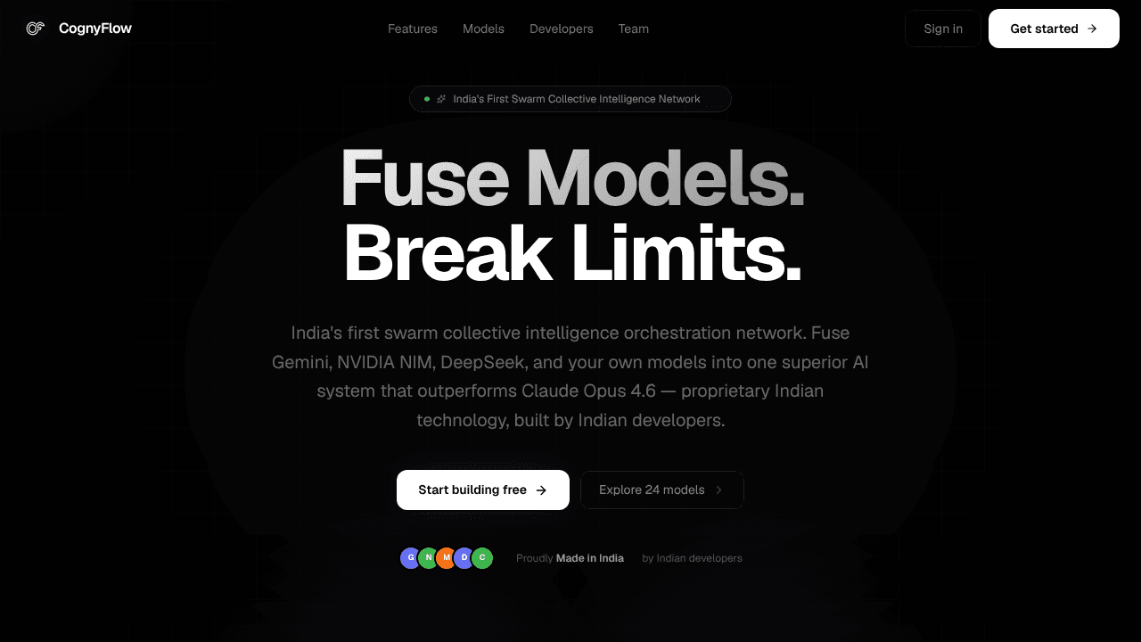 CognyFlow website screenshot
