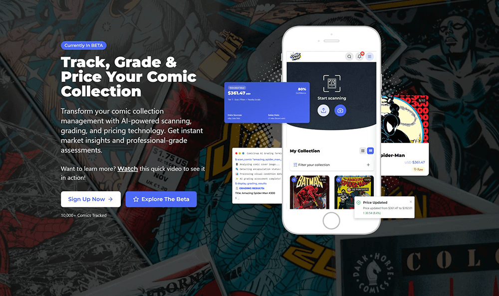 ComicSnap | AI Comic Book Grading & Pricing Tool
