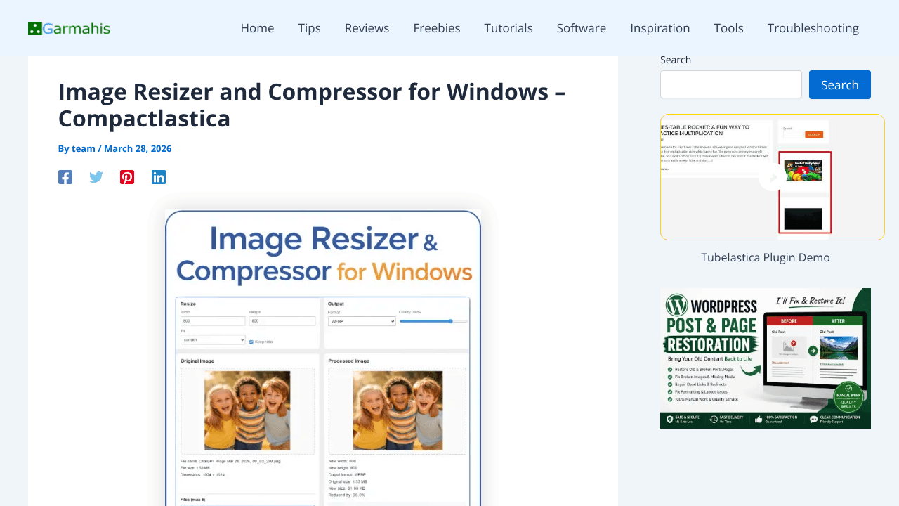 Compactlastica - website screenshot