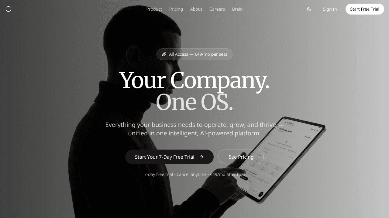 Company OS website screenshot