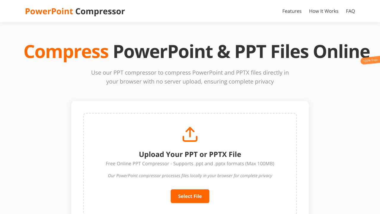 Compress ppt free online