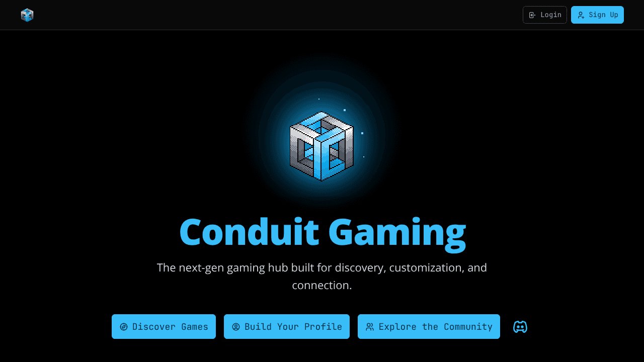 Conduit Gaming website screenshot