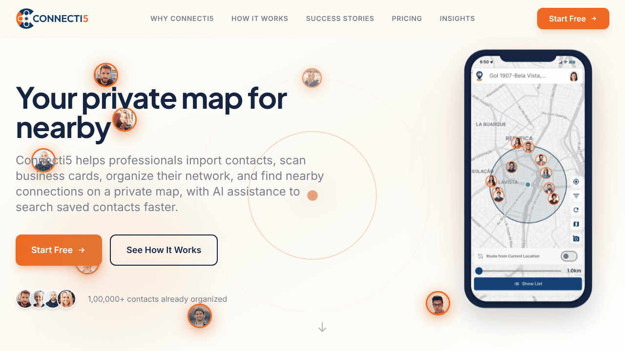 Connecti5 website screenshot