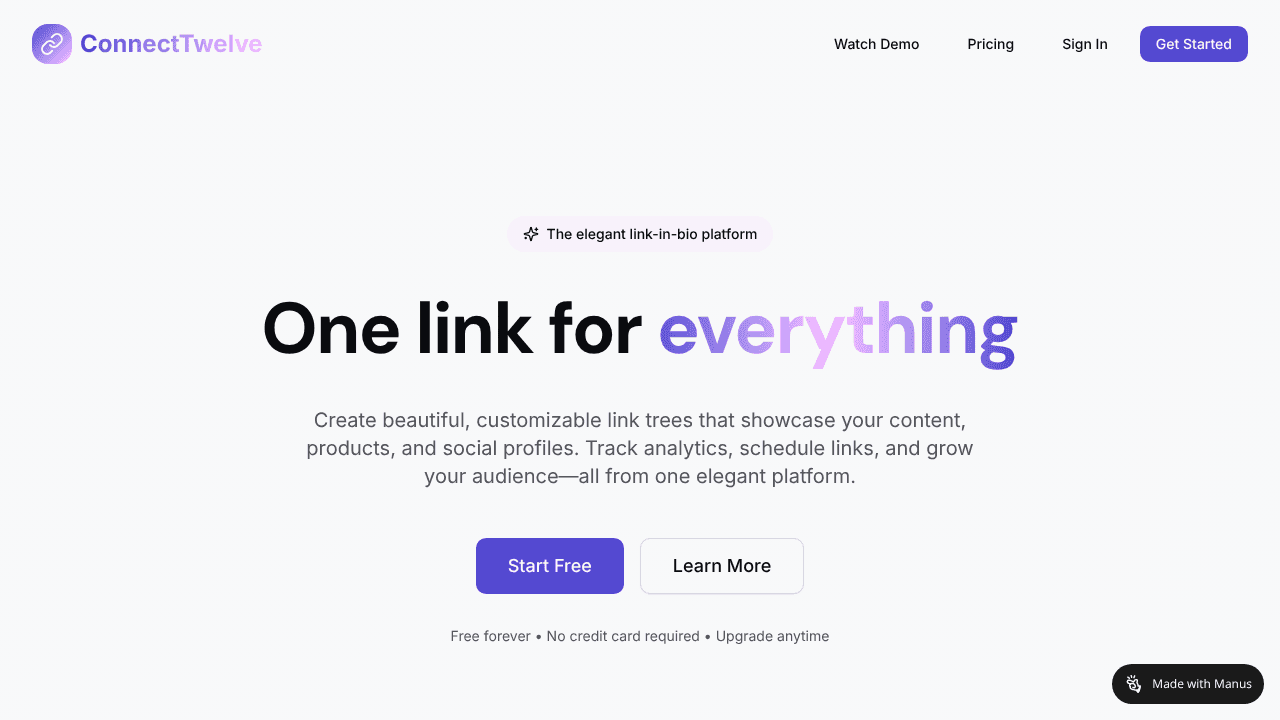 ConnectTwelve website screenshot