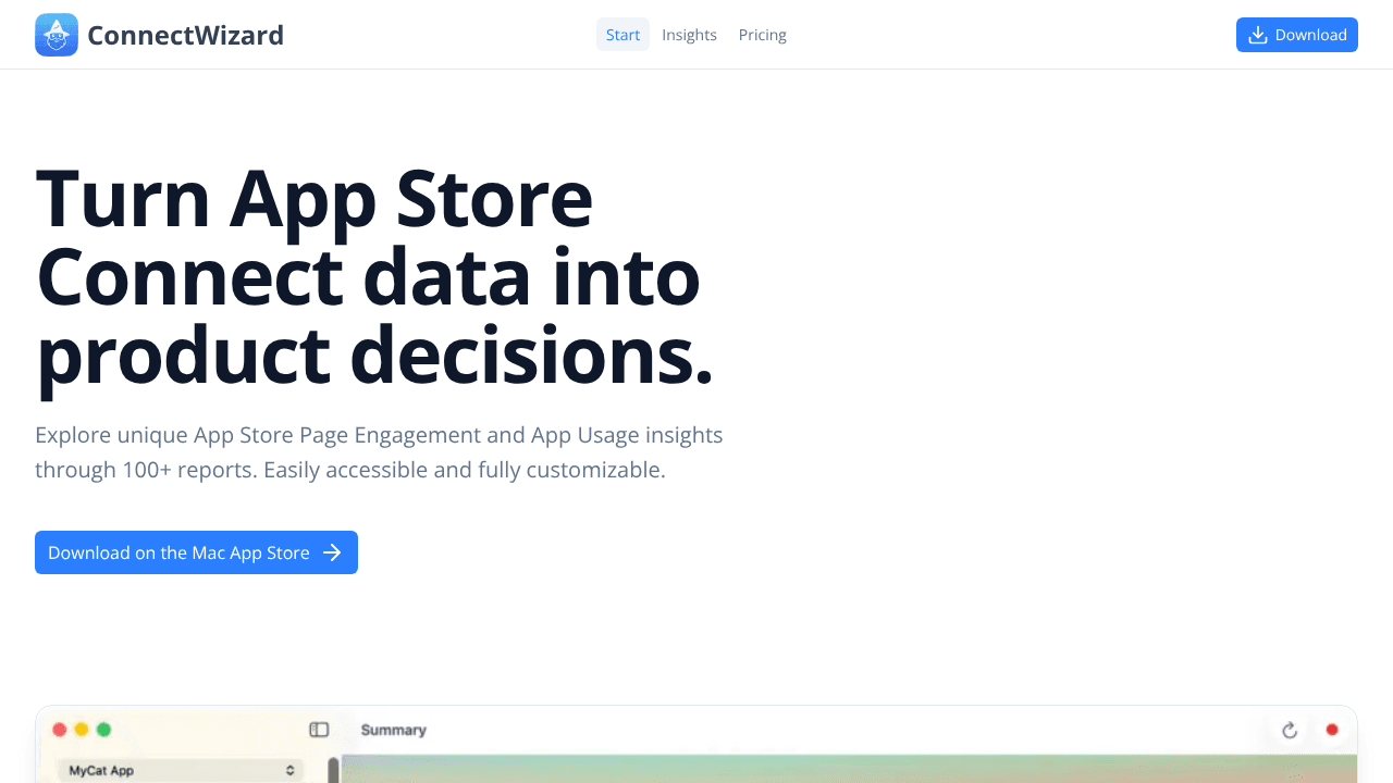 ConnectWizard website screenshot