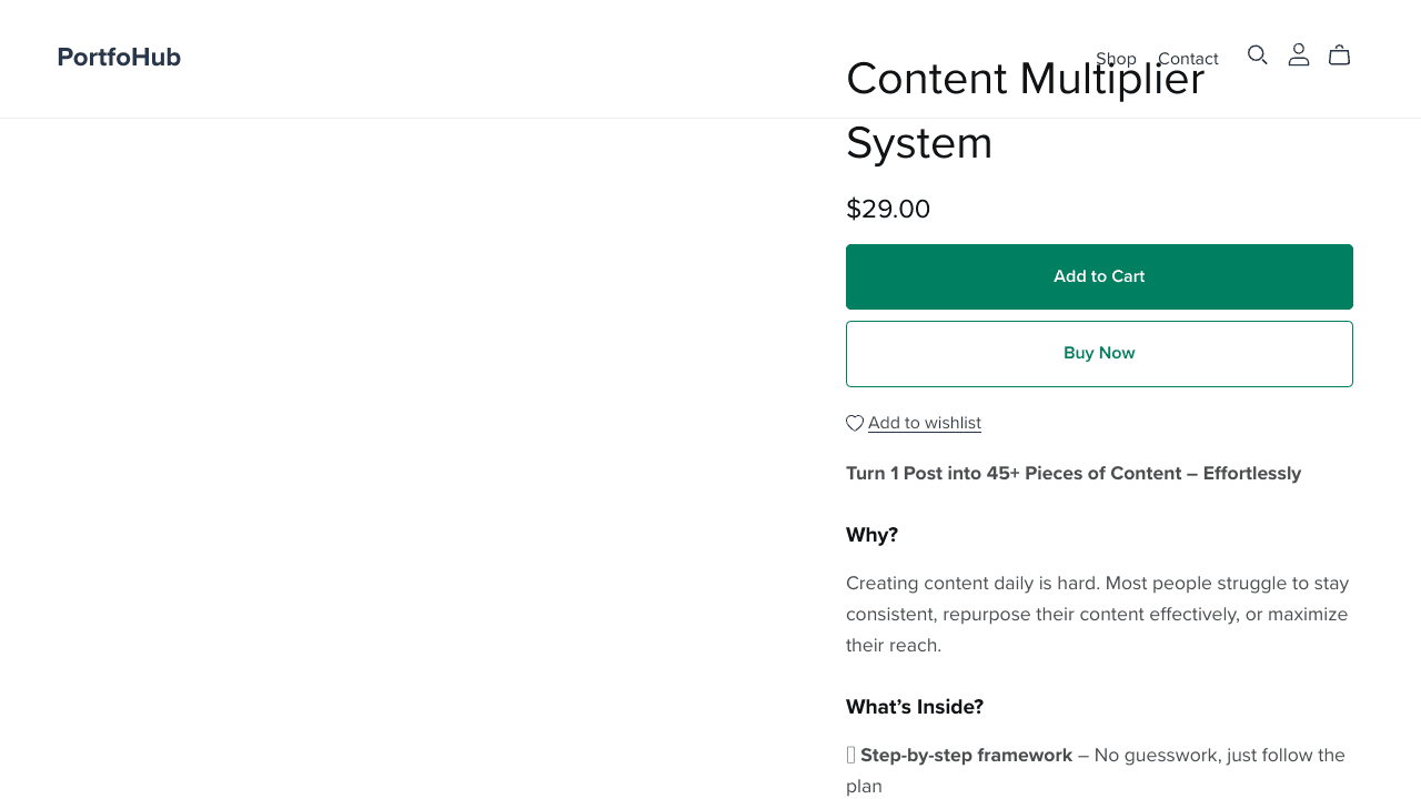 Content multiplier system