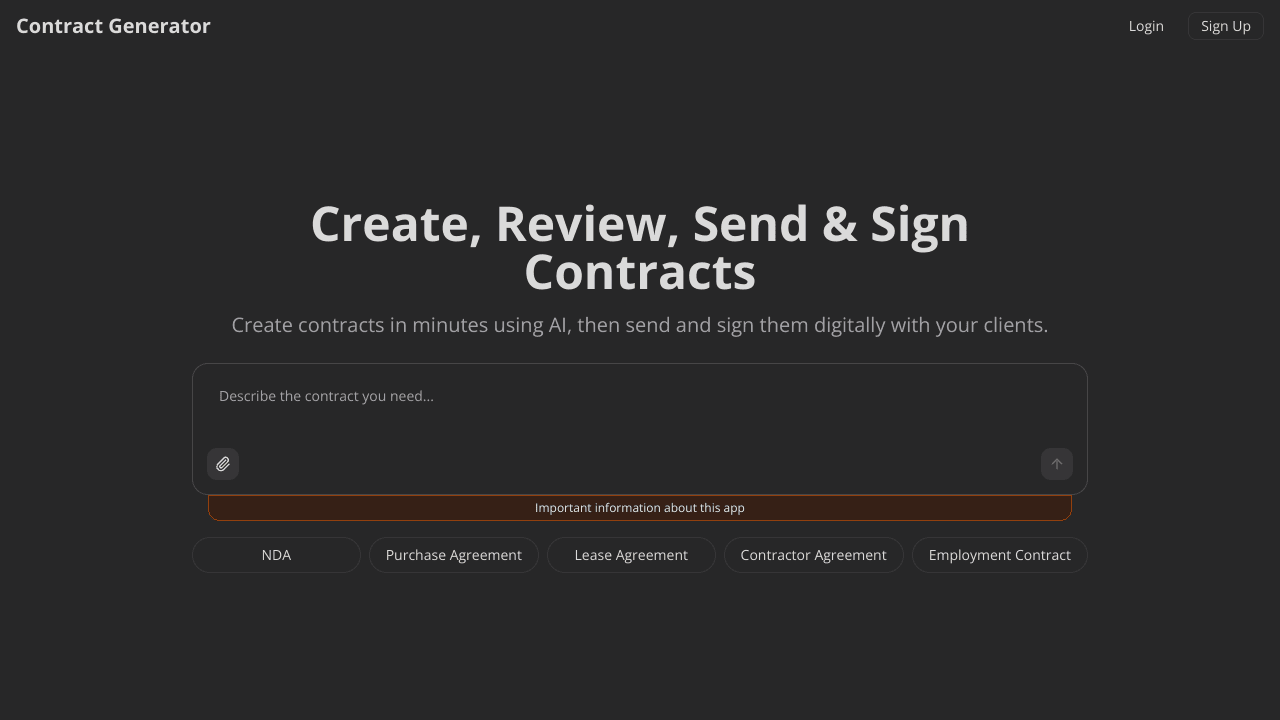 Contract Generator