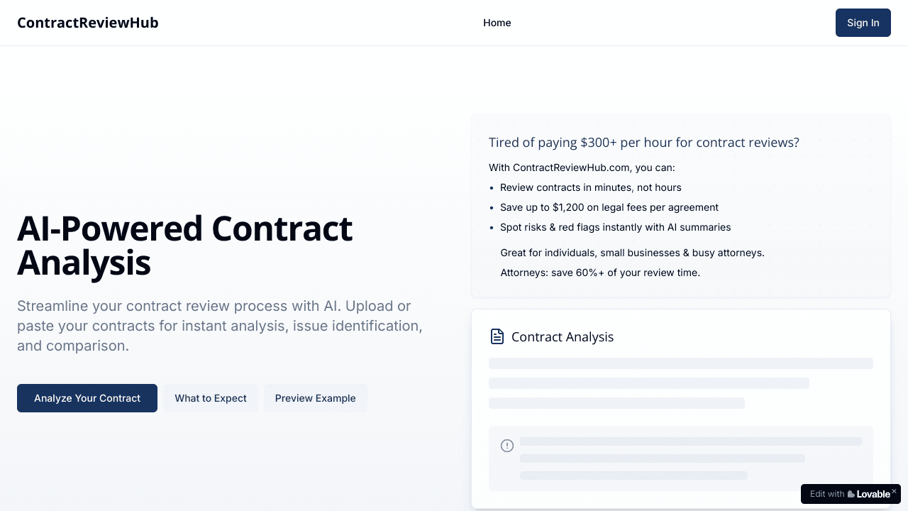 ContractReviewHub