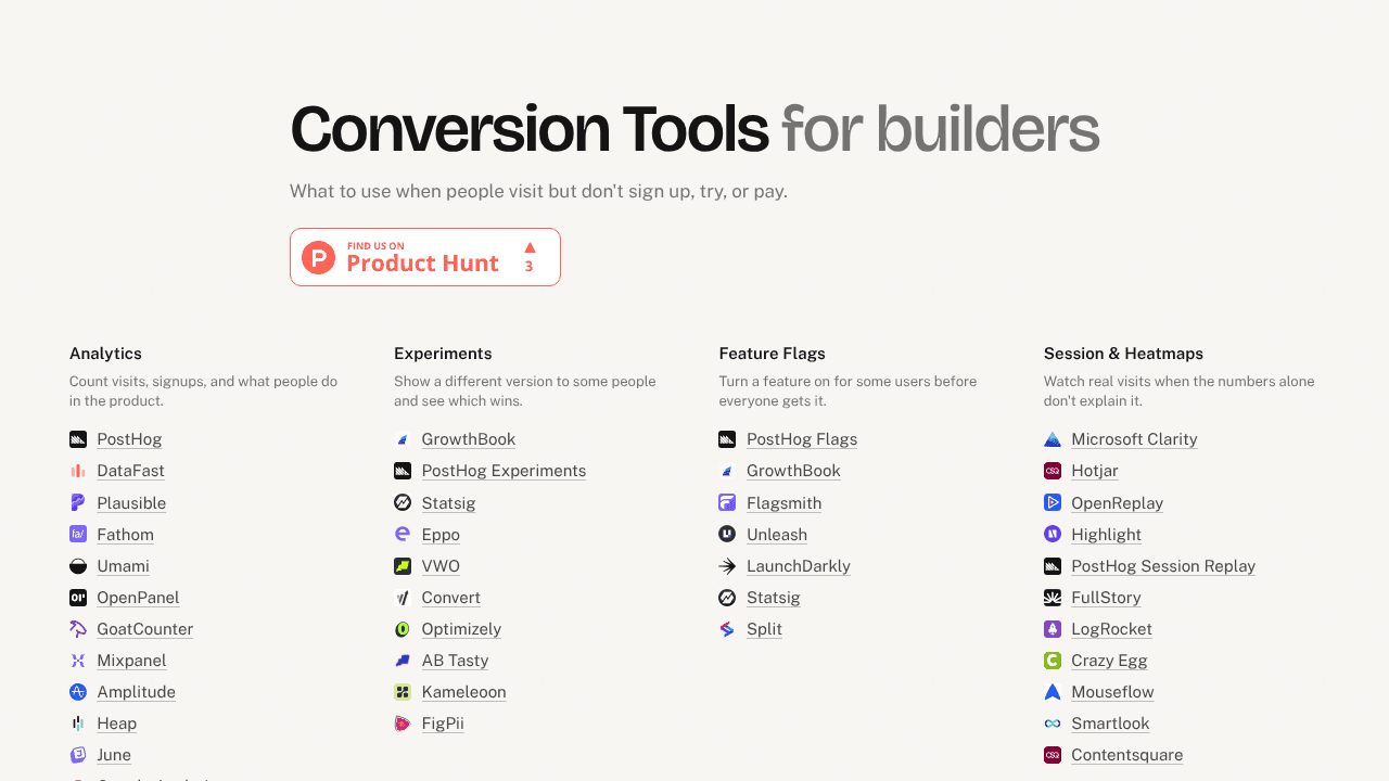 Conversion Tools website screenshot