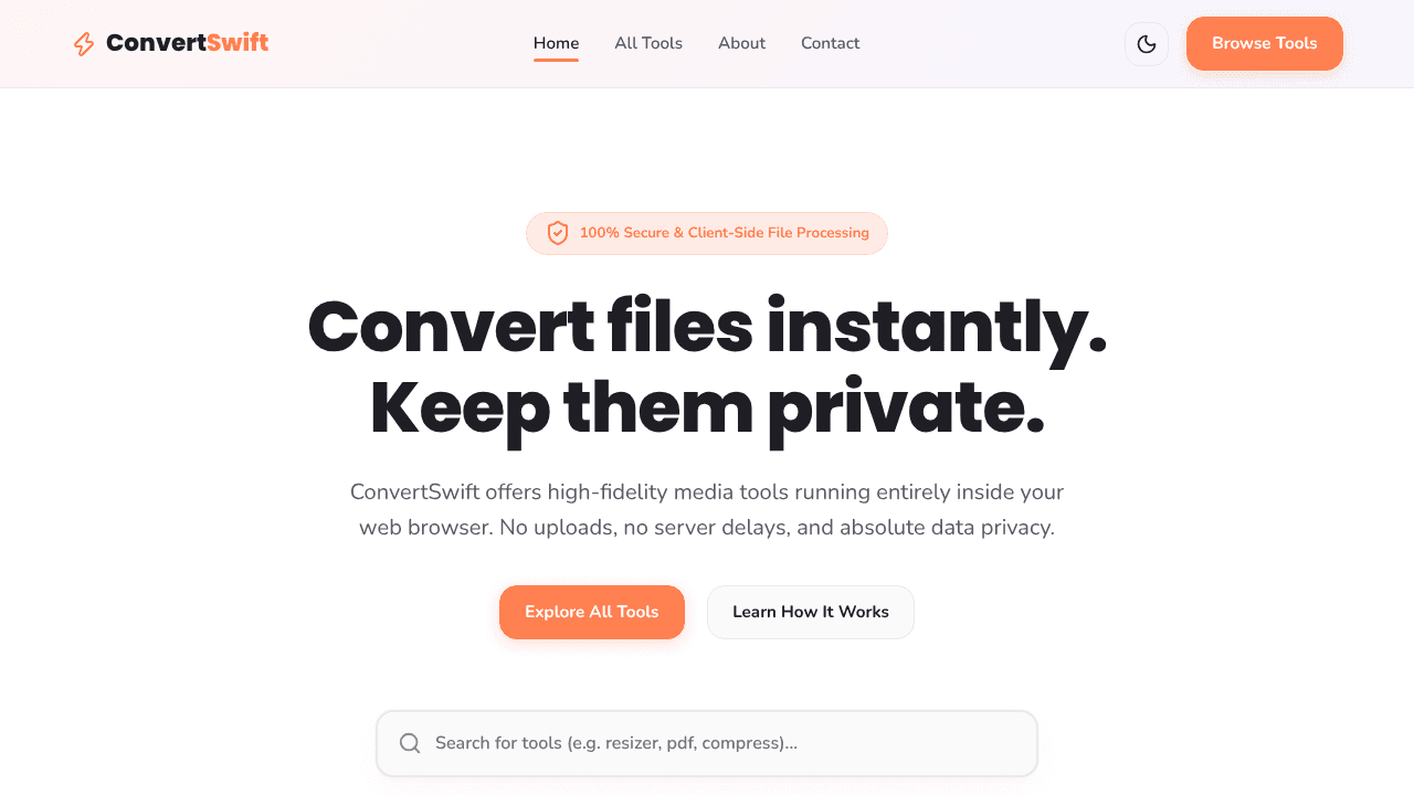 ConvertSwift website screenshot