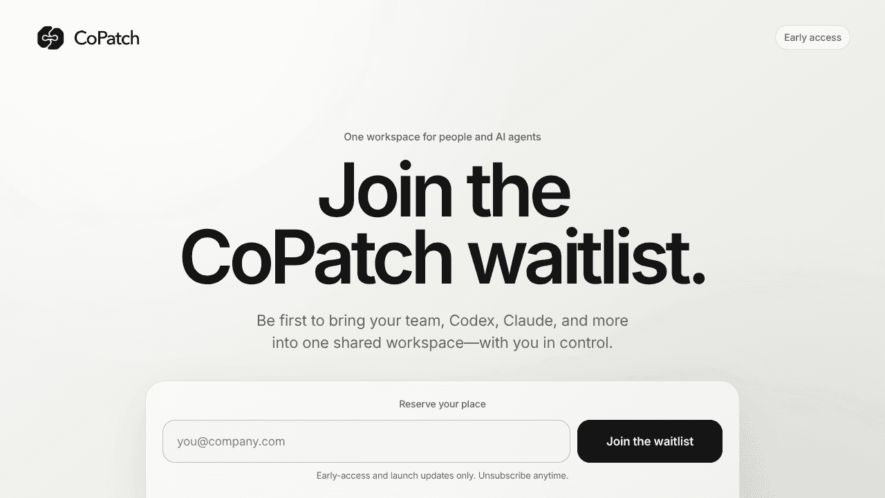 CoPatch website screenshot