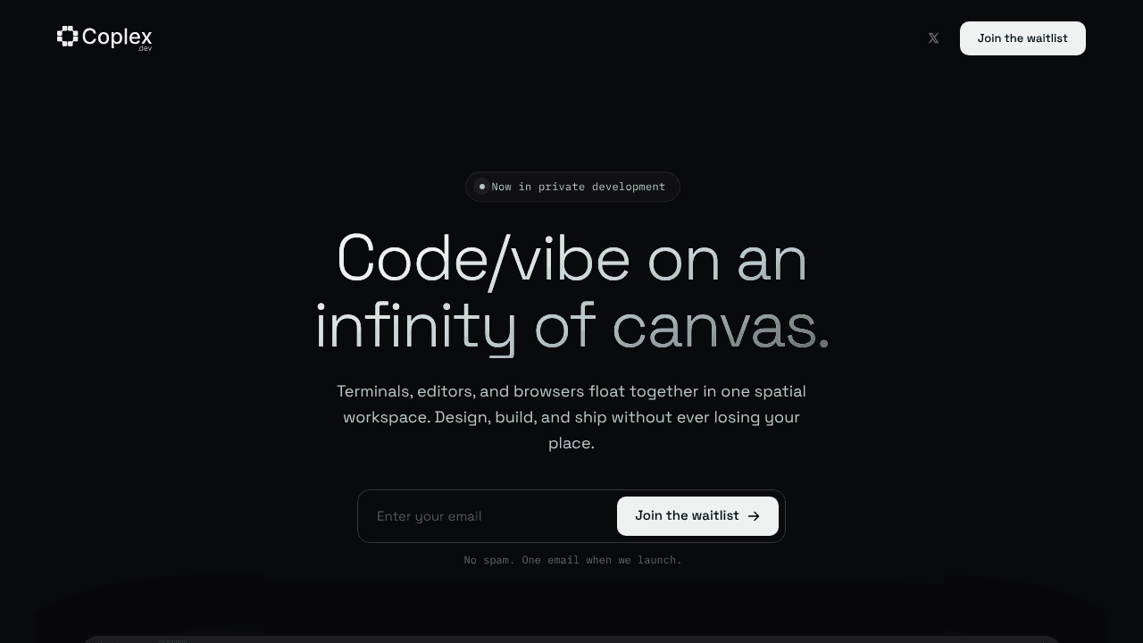 Coplex.dev website screenshot