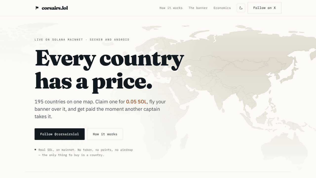 corsairs.lol website screenshot