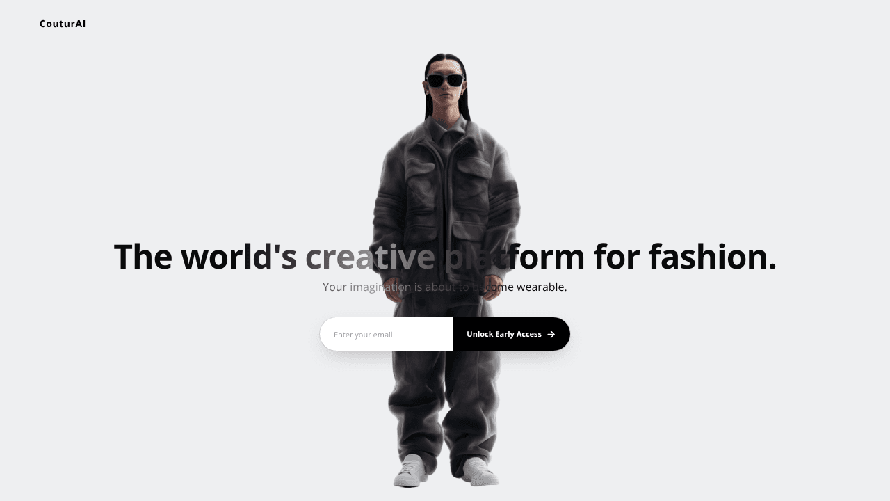 CouturAI website screenshot