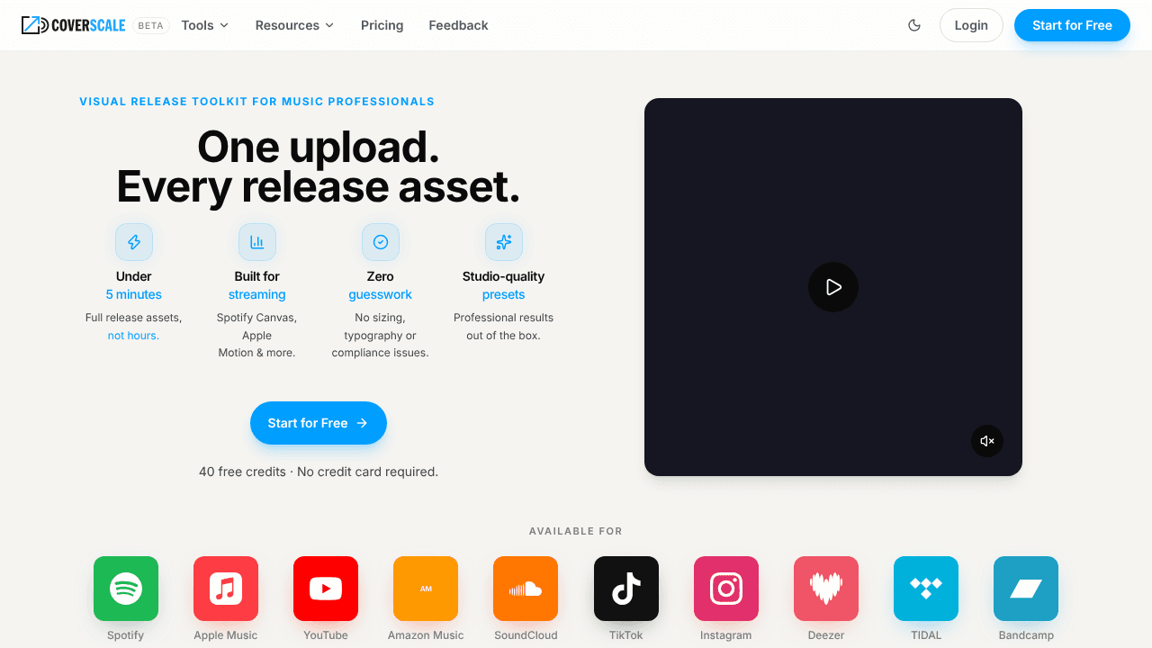 CoverScale website screenshot