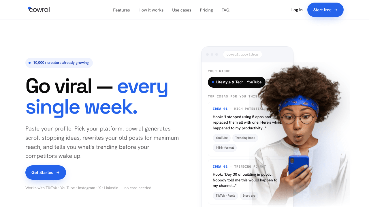 Cowral website screenshot
