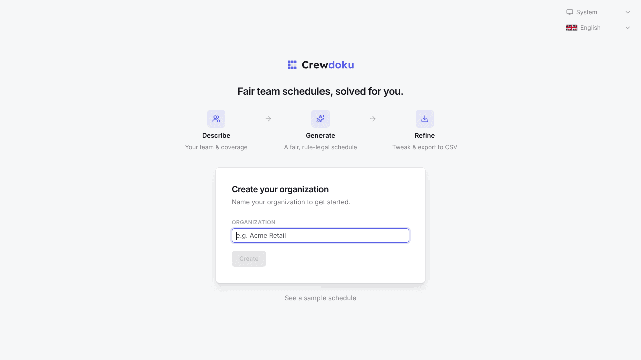 Crewdoku website screenshot