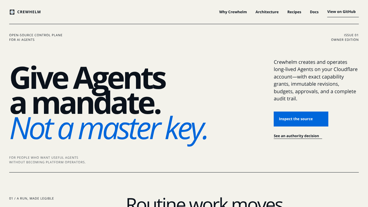 Crewhelm website screenshot