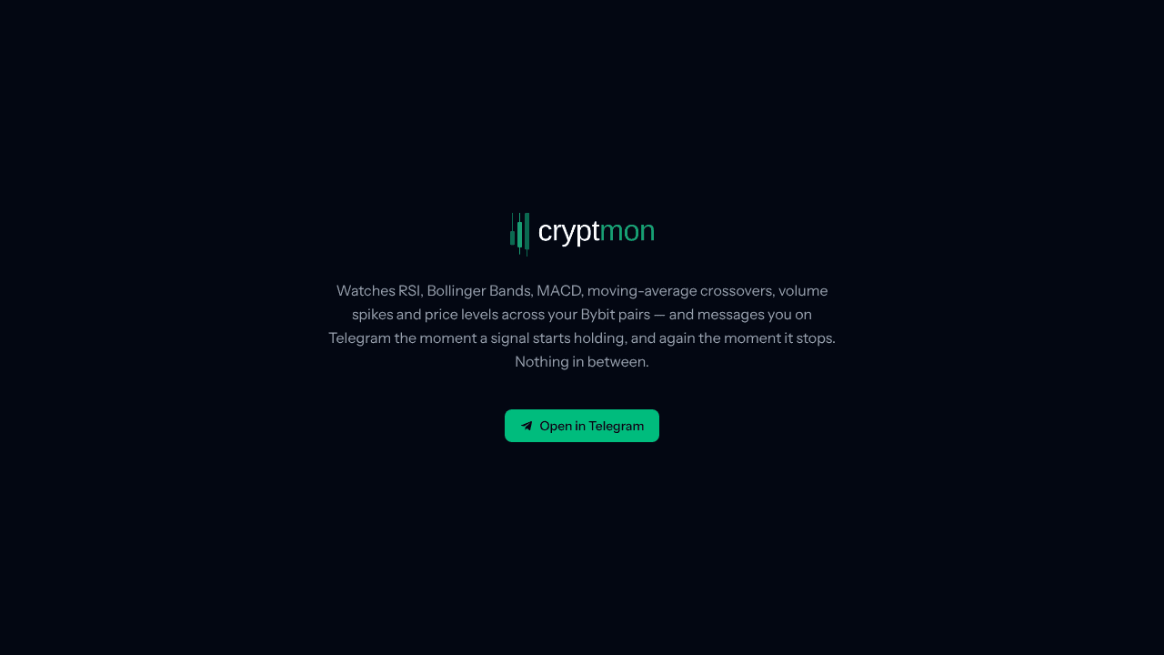 CryptMon website screenshot